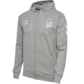 NH hoodie med lynlås voksen Grå