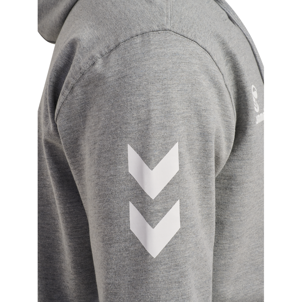 NH hoodie med lynlås voksen Grå