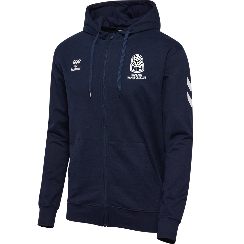 NH hoodie med lynlås børn Marine