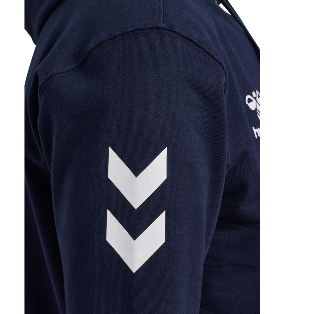 NH hoodie med lynlås børn Marine