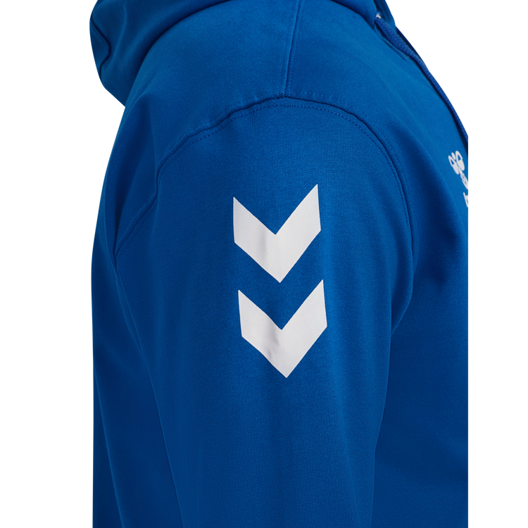 NH hoodie med lynlås børn Kobolt